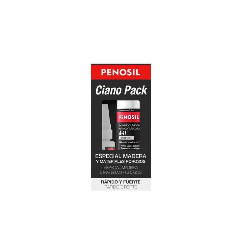 PACK ADHESIVO 50ML ACELERANTE 200ML CIANO A-40