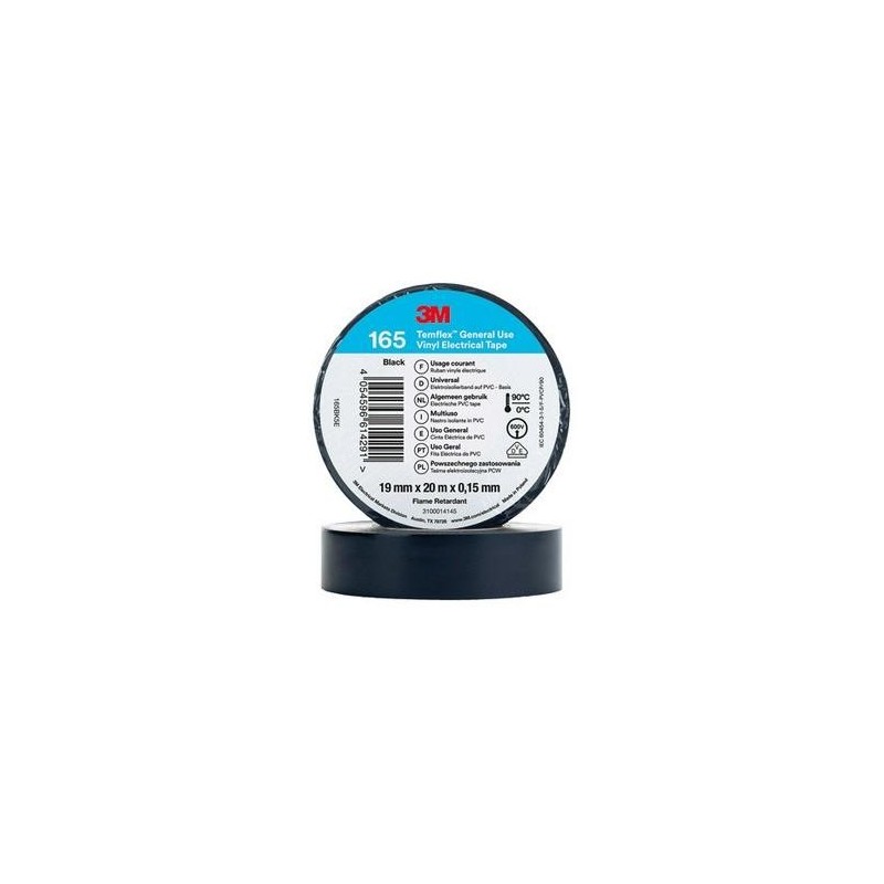 CINTA ELECTRICA PVC TEMFLEX 165 MARRÓN 19MMX20M
