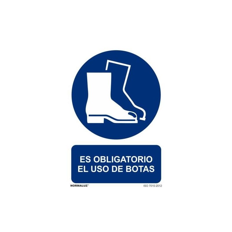 SEÑAL USO OBLIGATORIO BOTAS